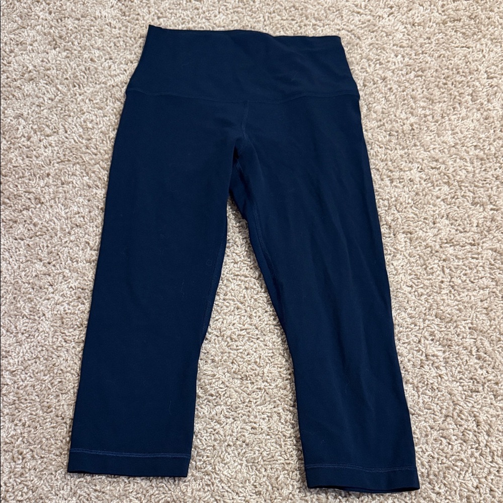 Women’s Lululemon align true navy cropped! Size 4.